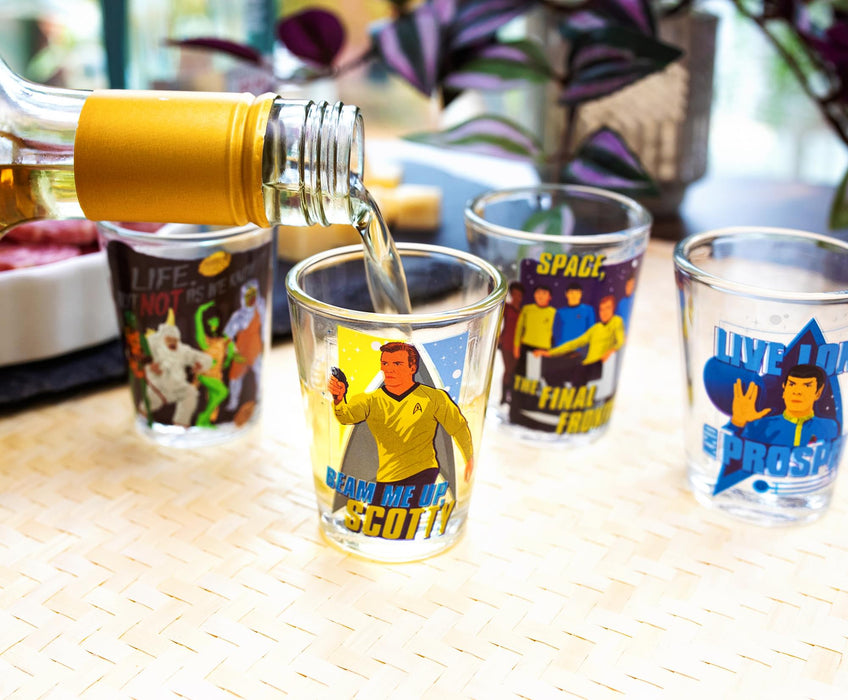 Star Trek: The Original Series 2-Ounce Mini Shot Glasses | Set of 4
