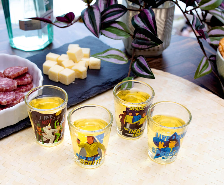 Star Trek: The Original Series 2-Ounce Mini Shot Glasses | Set of 4