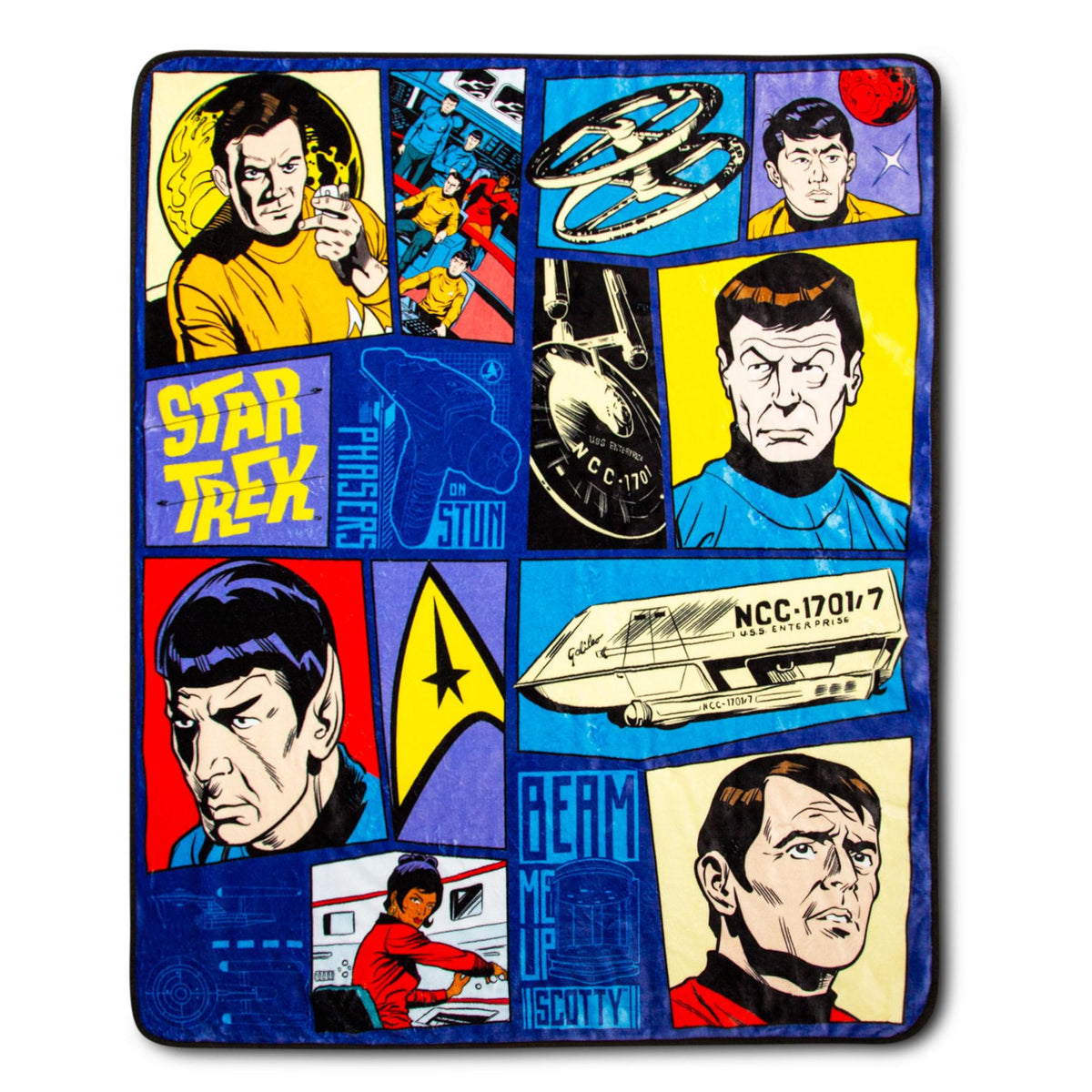 Star Trek: The Animated Series Comic Panel Throw Blanket | 50 x 60