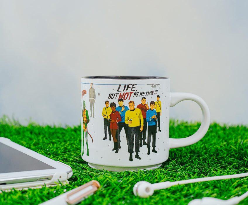 Star Trek Aliens, Villains, and Crew Stackable Ceramic Mug | Holds 13 Ounces