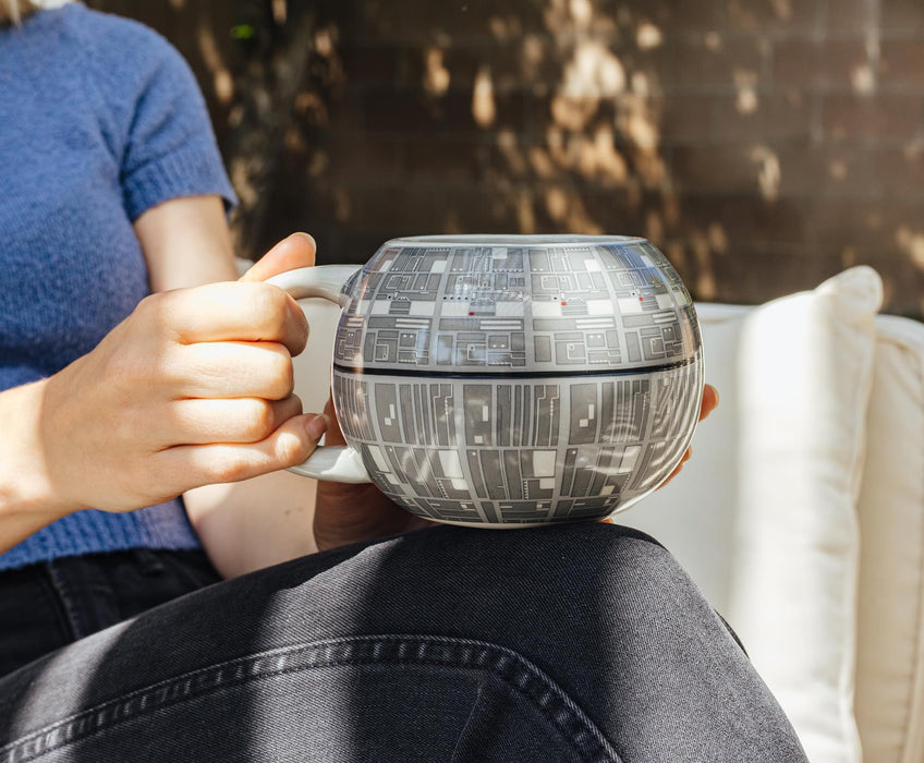 Star Wars Death Star 3D Sculpted Ceramic Mug | Holds 20 Ounces
