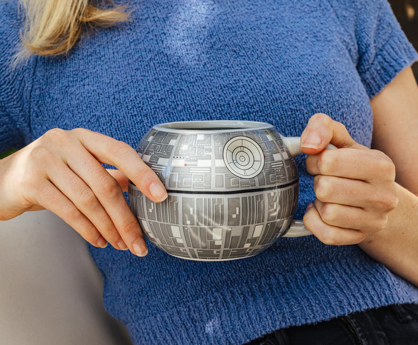 Star Wars Death Star 3D Sculpted Ceramic Mug | Holds 20 Ounces