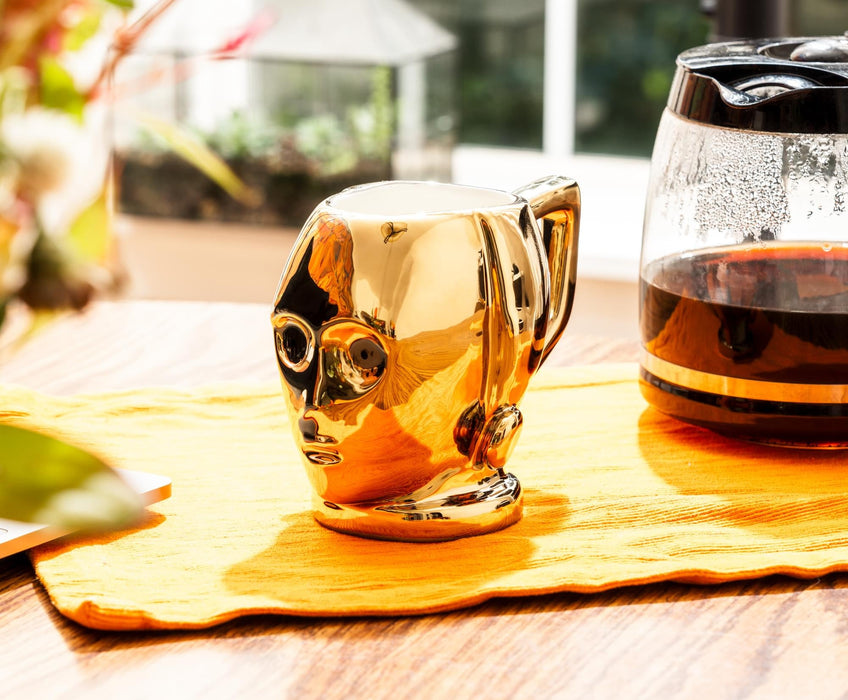 Star Wars - C-3P0 Electroplated Sculpted Ceramic Mug | Holds 20 Ounces