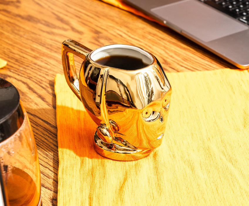 Star Wars - C-3P0 Electroplated Sculpted Ceramic Mug | Holds 20 Ounces