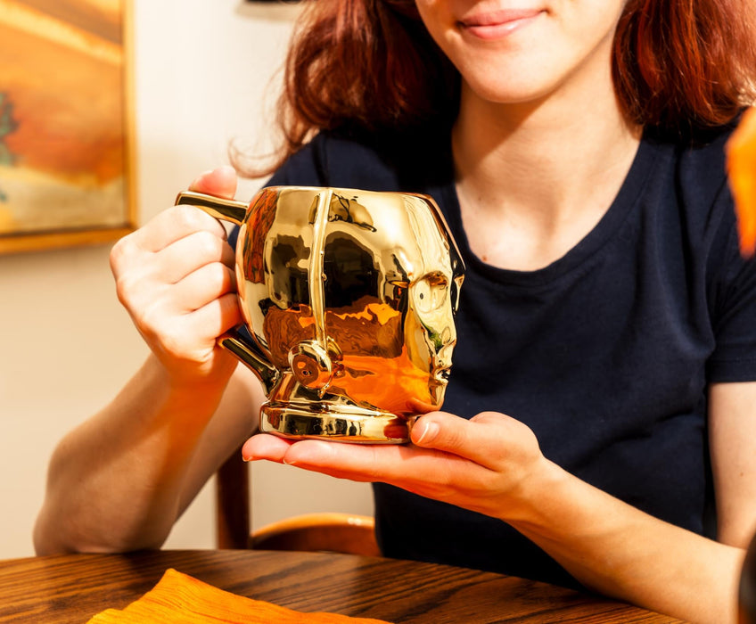 Star Wars - C-3P0 Electroplated Sculpted Ceramic Mug | Holds 20 Ounces