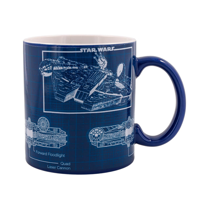 Star Wars Millennium Falcon Schematics Ceramic Mug | Holds 20 Ounces