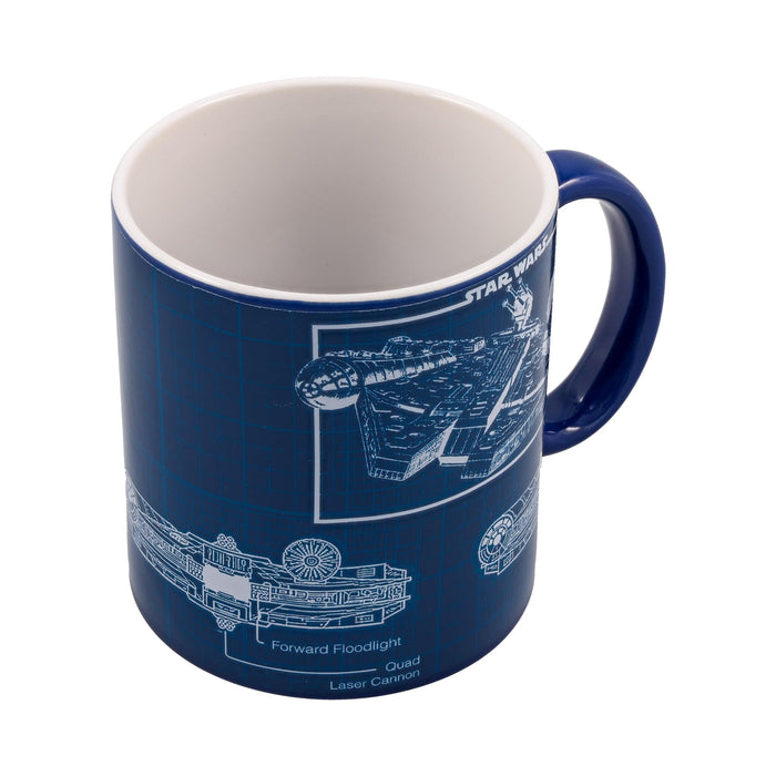 Star Wars Millennium Falcon Schematics Ceramic Mug | Holds 20 Ounces