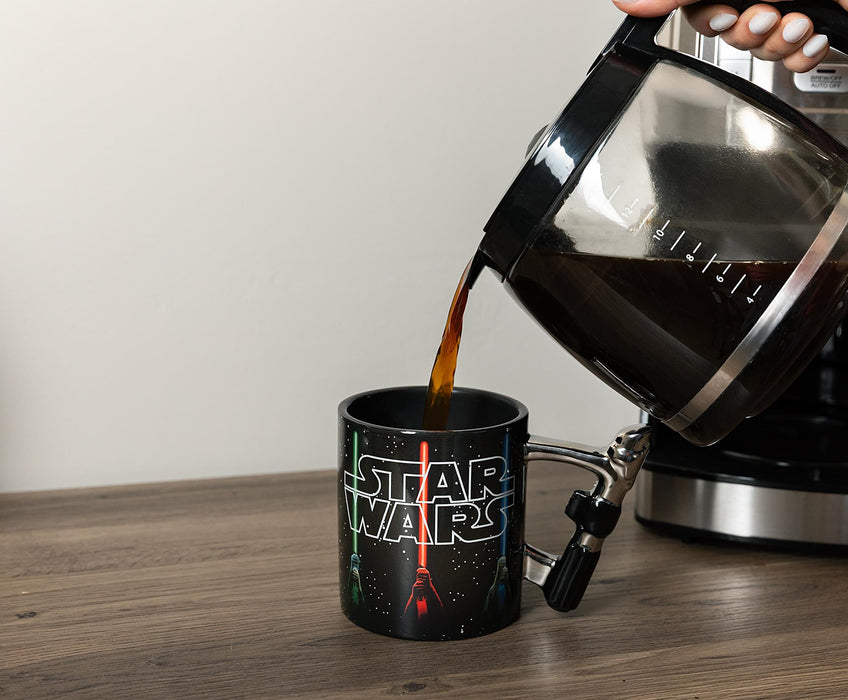 Star Wars Lightsabers Ceramic Mug With Sculpted Handle | Holds 20 Ounces