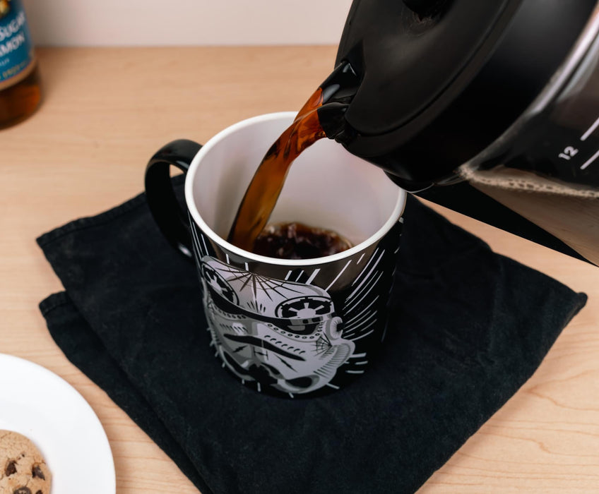 Star Wars Darth Vader and Stormtrooper Decorative Masks 20-Ounce Ceramic Mug