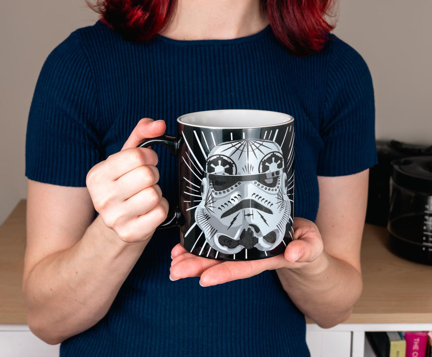 Star Wars Darth Vader and Stormtrooper Decorative Masks 20-Ounce Ceramic Mug