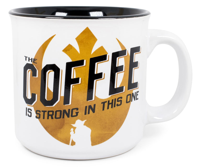 Star Wars - "Coffee Is Strong in This One" Ceramic Camper Mug | Holds 20 Ounces