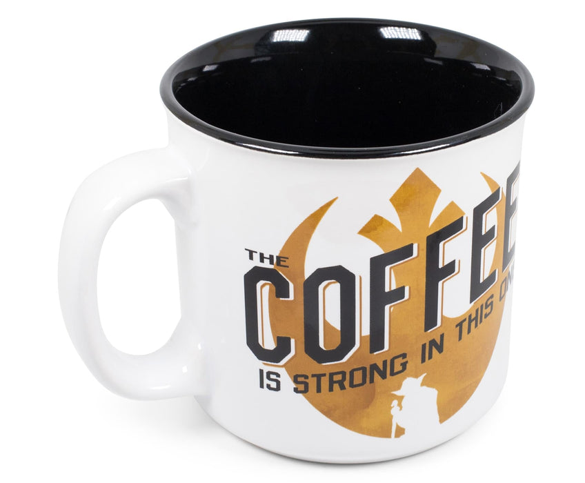 Star Wars - "Coffee Is Strong in This One" Ceramic Camper Mug | Holds 20 Ounces
