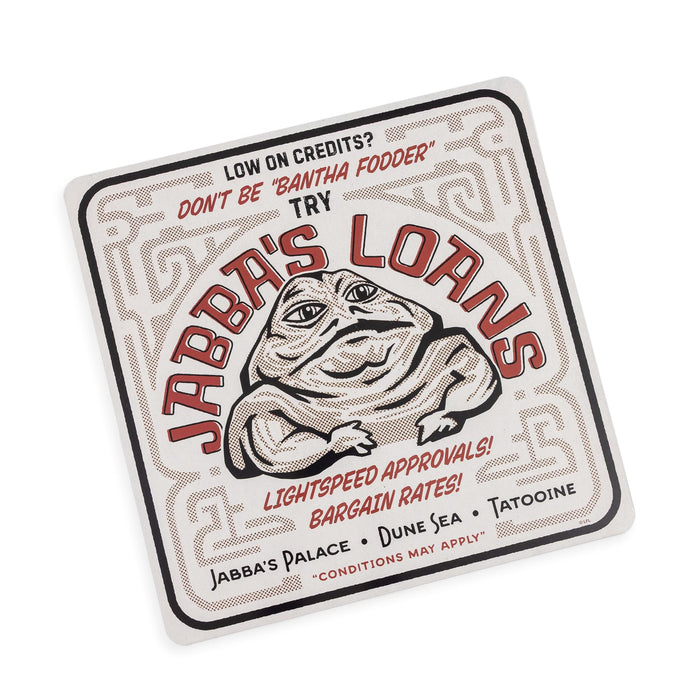 Star Wars - "Jabba's Loans" Tin Sign | 20 x 20 Inches