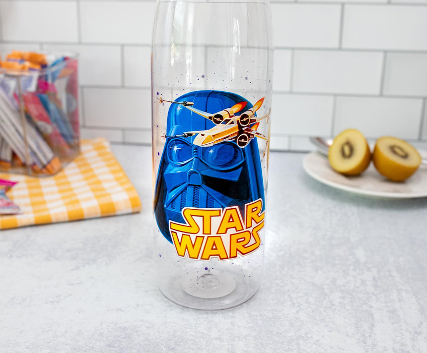 Star Wars Darth Vader Water Bottle With Screw-Top Lid | Holds 28 Ounces