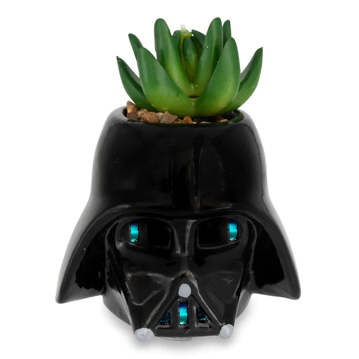 Star Wars - Darth Vader Helmet Light-Up Mini Planter with Artificial Succulent
