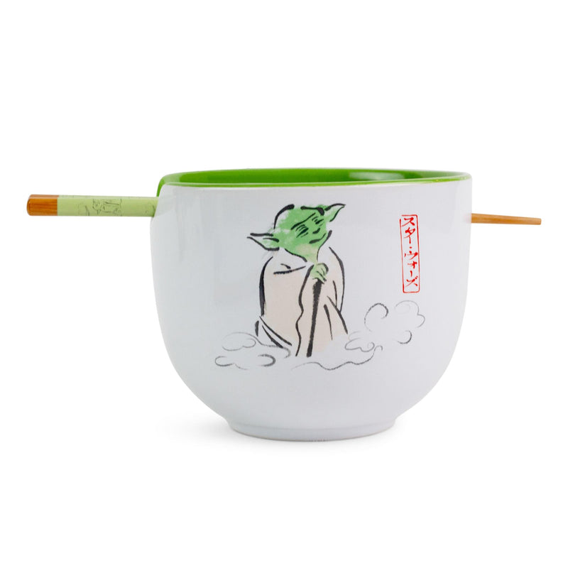 Star Wars Yoda "May The Force Be With You" Ceramic Ramen Bowl and Chopstick Set product image 1 of 7