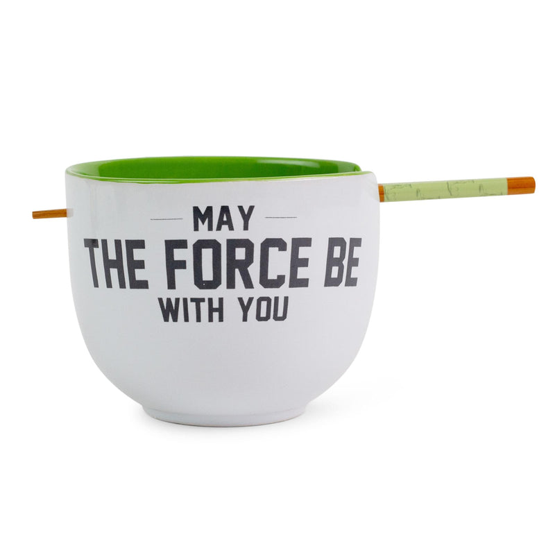 Star Wars Yoda "May The Force Be With You" Ceramic Ramen Bowl and Chopstick Set product image 2 of 7