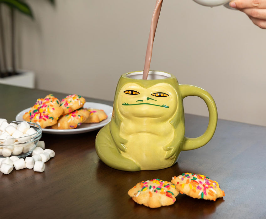 Star Wars - Jabba the Hutt 3D Sculpted Ceramic Mug | Holds 20 Ounces
