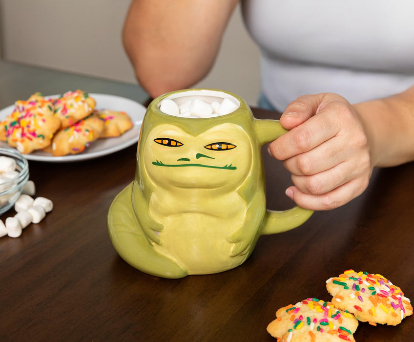 Star Wars - Jabba the Hutt 3D Sculpted Ceramic Mug | Holds 20 Ounces