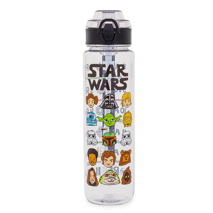 Star Wars - Characters 33-Ounce Plastic Water Bottle with Timetable
