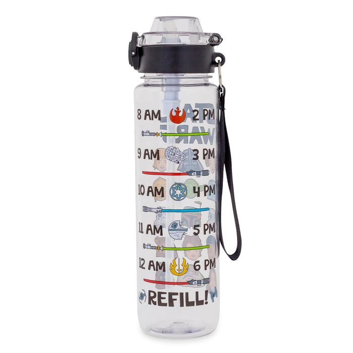 Star Wars - Characters 33-Ounce Plastic Water Bottle with Timetable