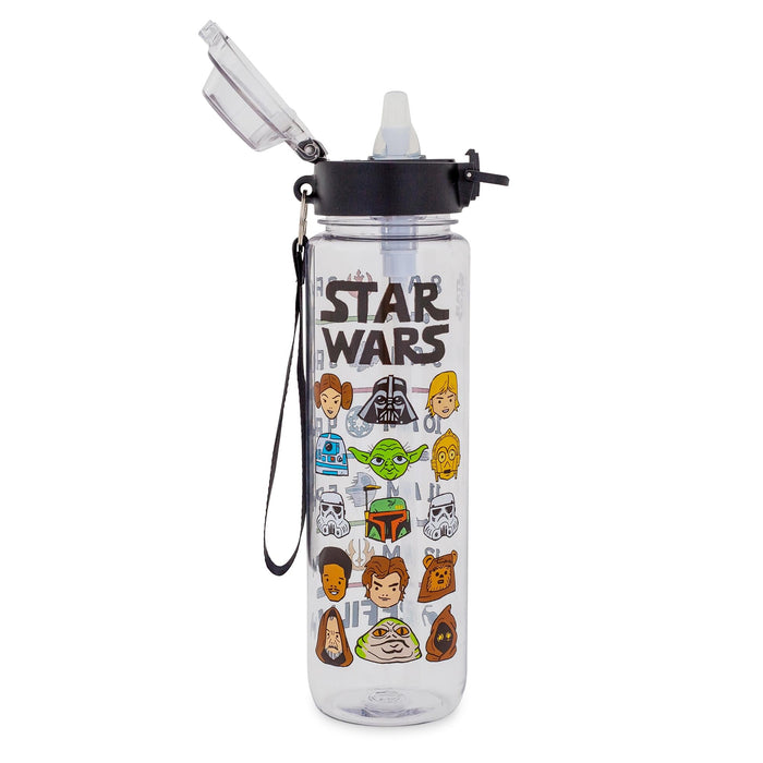 Star Wars - Characters 33-Ounce Plastic Water Bottle with Timetable
