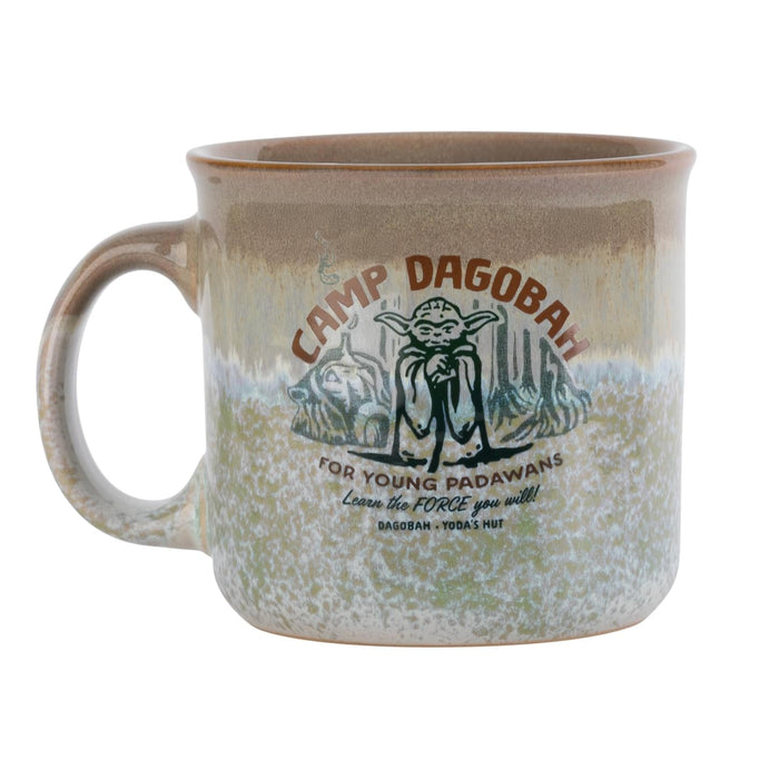 Star Wars - Yoda "Camp Dagobah" 20-Ounce Reactive Glaze Ceramic Camper Mug