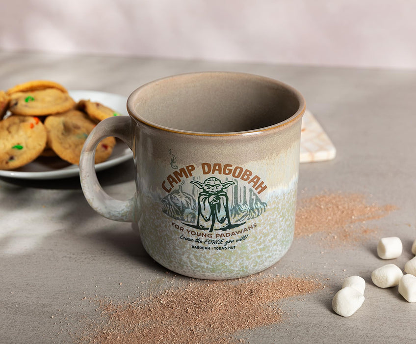 Star Wars - Yoda "Camp Dagobah" 20-Ounce Reactive Glaze Ceramic Camper Mug