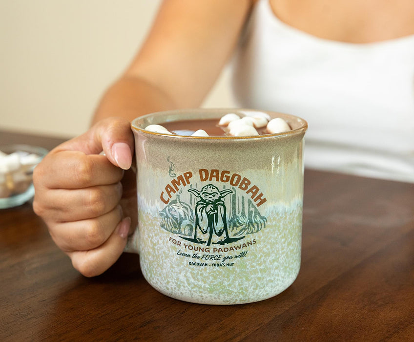 Star Wars - Yoda "Camp Dagobah" 20-Ounce Reactive Glaze Ceramic Camper Mug