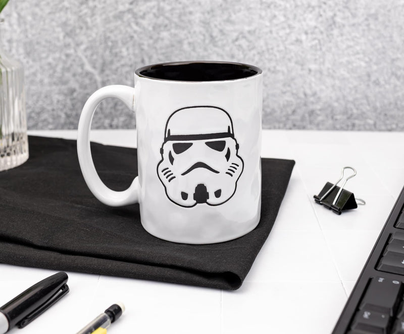 Star Wars Stormtrooper Wax-Resist Ceramic Pottery Mug | Holds 17 Ounces product image 3 of 9