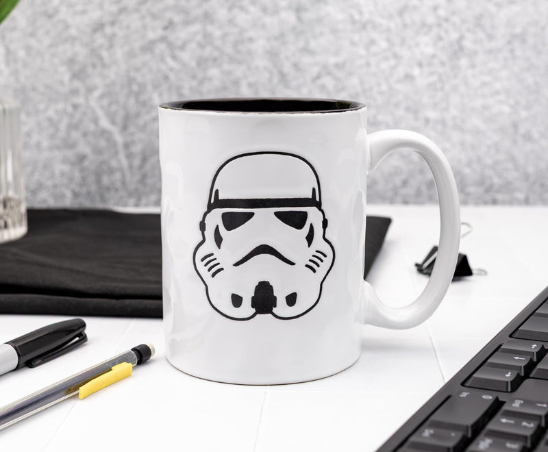 Star Wars Stormtrooper Wax-Resist Ceramic Pottery Mug | Holds 17 Ounces product image 5 of 9