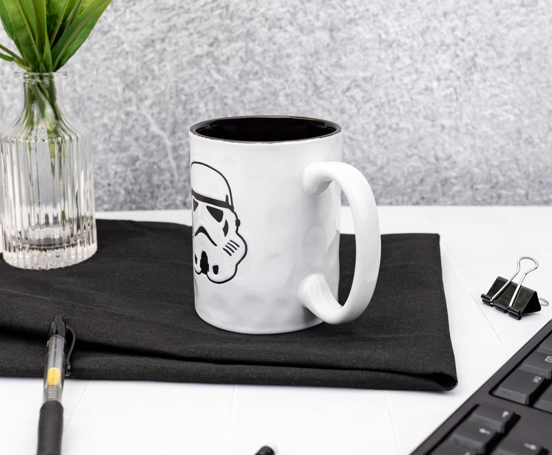 Star Wars Stormtrooper Wax-Resist Ceramic Pottery Mug | Holds 17 Ounces product image 6 of 9