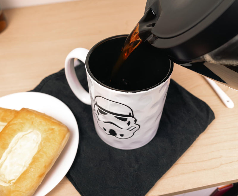 Star Wars Stormtrooper Wax-Resist Ceramic Pottery Mug | Holds 17 Ounces product image 8 of 9