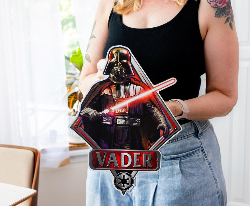 Star Wars Darth Vader Die-Cut Wooden Sign | 13 x 10 Inches