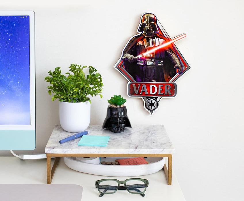 Star Wars Darth Vader Die-Cut Wooden Sign | 13 x 10 Inches