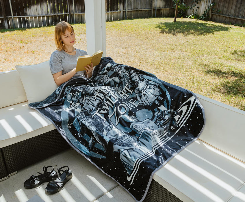 The Twilight Zone Raschel Throw Blanket | 45 x 60 Inches