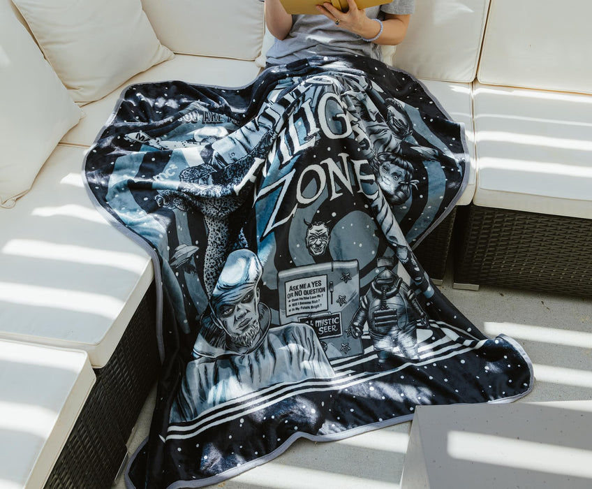 The Twilight Zone Raschel Throw Blanket | 45 x 60 Inches
