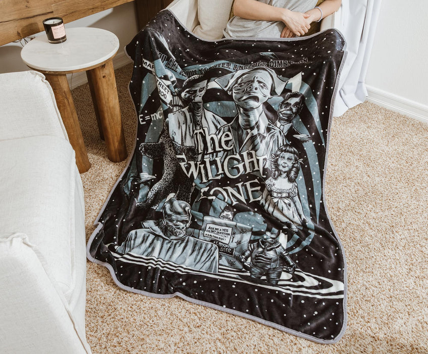 The Twilight Zone Raschel Throw Blanket | 45 x 60 Inches
