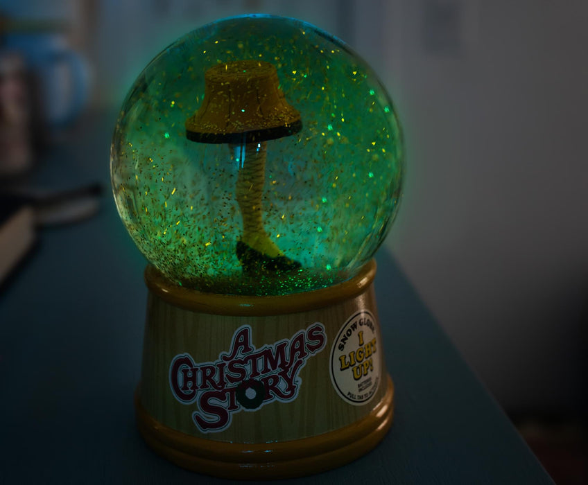 A Christmas Story - Leg Lamp Light-Up Collectible Snow Globe | 6 Inches Tall