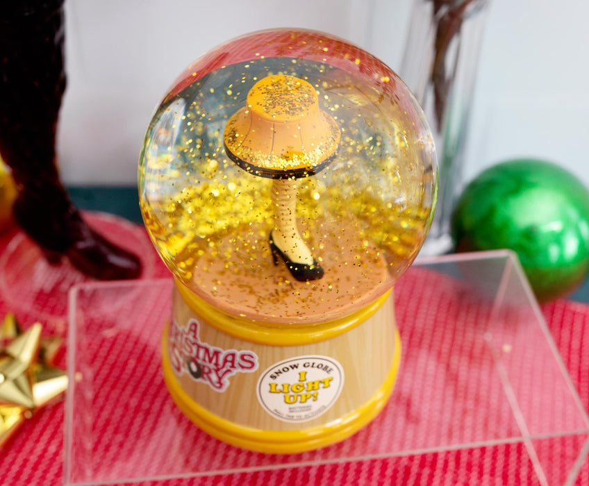 A Christmas Story - Leg Lamp Light-Up Collectible Snow Globe | 6 Inches Tall