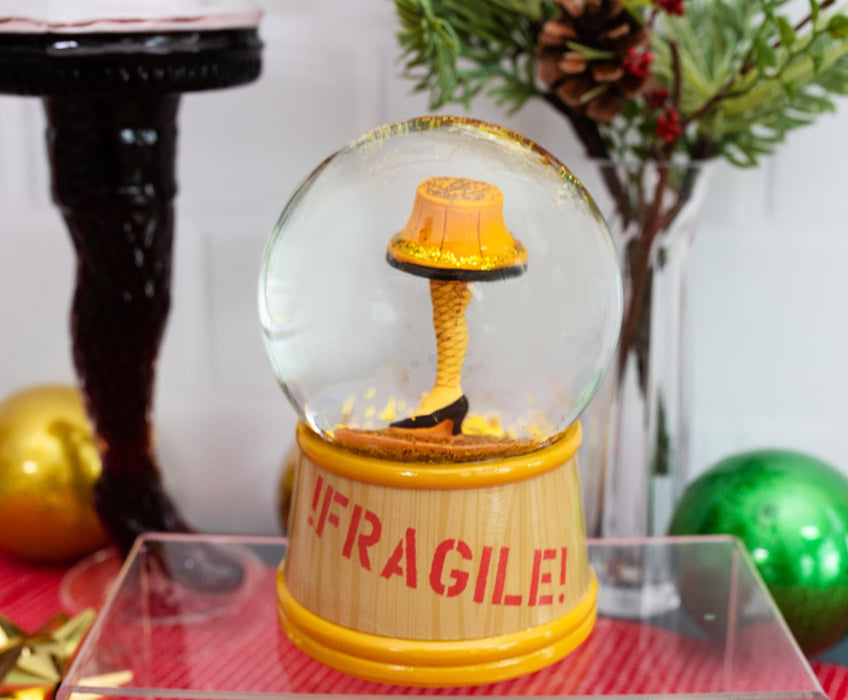 A Christmas Story - Leg Lamp Light-Up Collectible Snow Globe | 6 Inches Tall