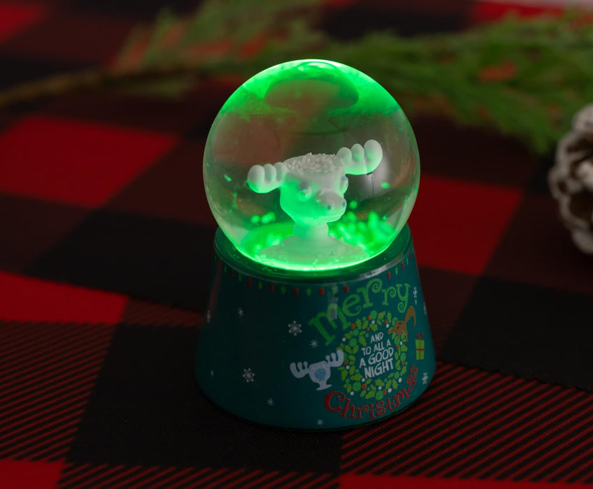 National Lampoon's Christmas Vacation - Marty Moose 3-Inch Mini Light-Up Snow Globe