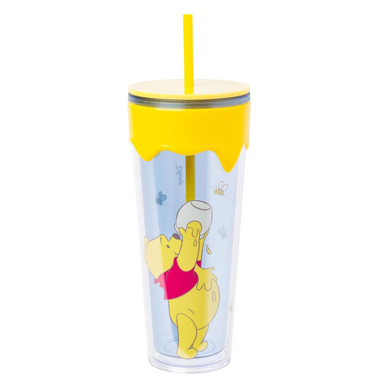 Disney Winnie The Pooh Eating Hunny 26-Ounce Carnival Cup With Lid and Straw product image 1 of 5