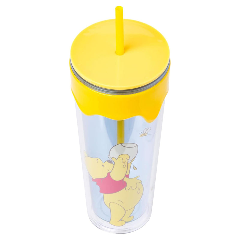 Disney Winnie The Pooh Eating Hunny 26-Ounce Carnival Cup With Lid and Straw product image 3 of 5