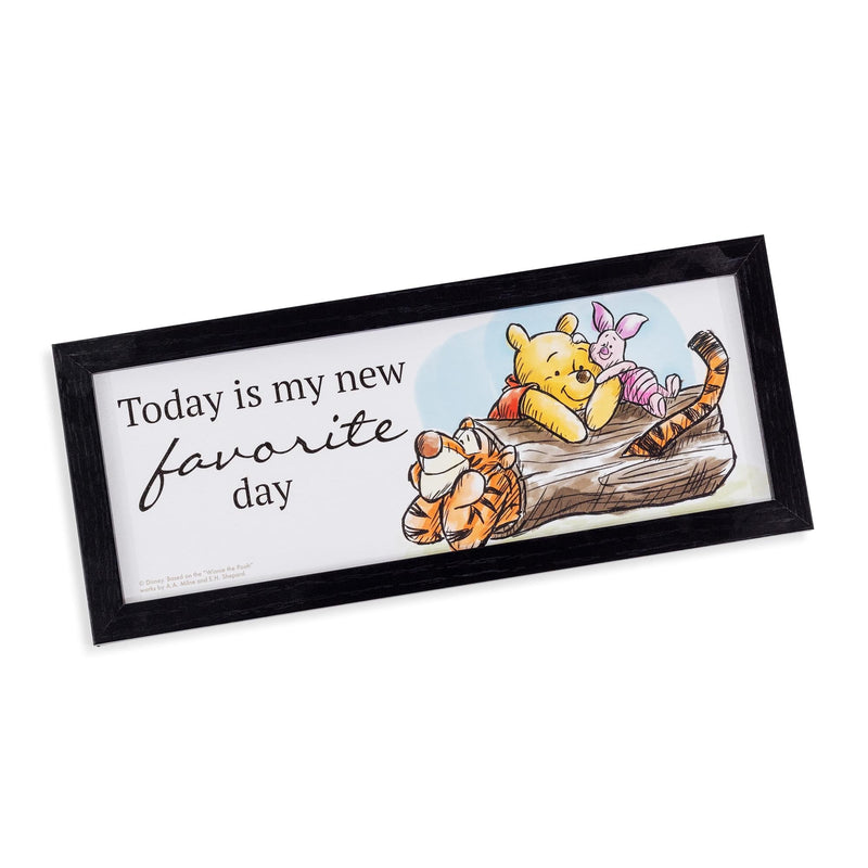 Disney Winnie The Pooh "Favorite Day" 12 x 5 Inch Hanging Wood Wall Art product image 1 of 7