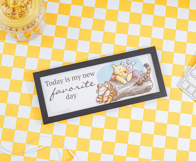 Disney Winnie The Pooh "Favorite Day" 12 x 5 Inch Hanging Wood Wall Art product image 5 of 7