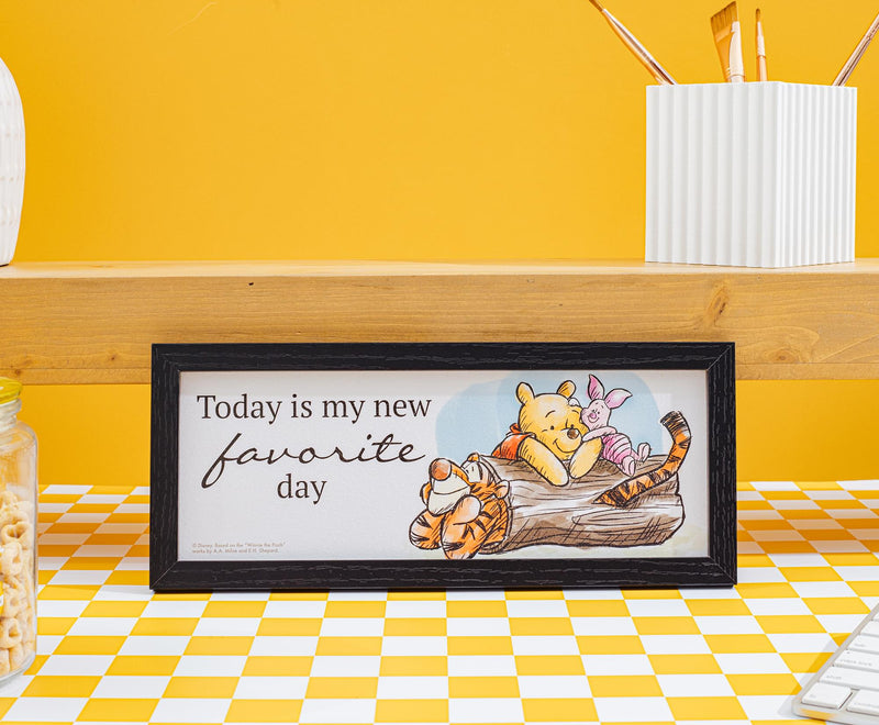 Disney Winnie The Pooh "Favorite Day" 12 x 5 Inch Hanging Wood Wall Art product image 6 of 7