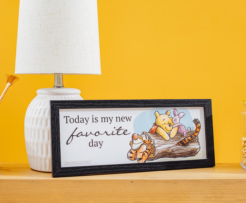 Disney Winnie The Pooh "Favorite Day" 12 x 5 Inch Hanging Wood Wall Art product image 7 of 7