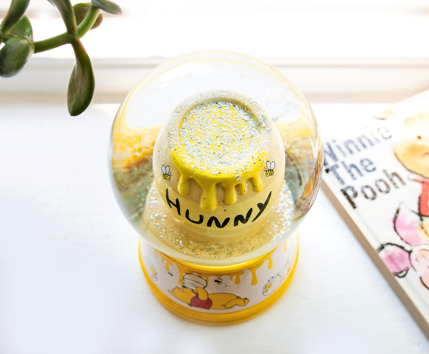 Disney Winnie The Pooh Hunny Pot Light-Up Snow Globe | 6 Inches Tall