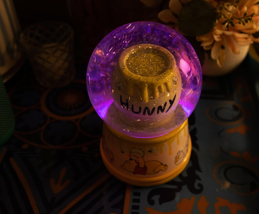 Disney Winnie The Pooh Hunny Pot Light-Up Snow Globe | 6 Inches Tall